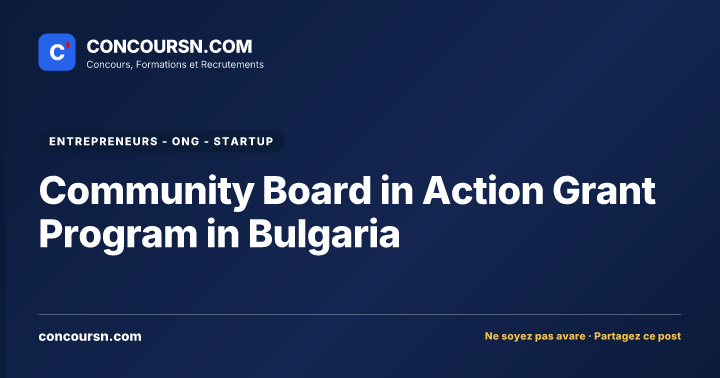 Illustration de l’article : Community Board in Action Grant Program in Bulgaria
