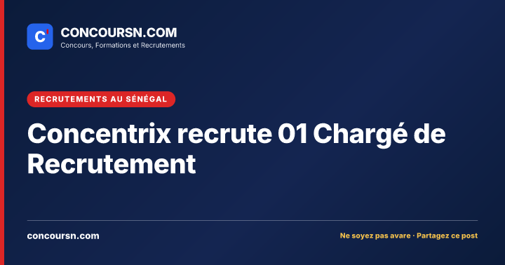 Illustration de l’article : Concentrix recrute 01 Chargé de Recrutement