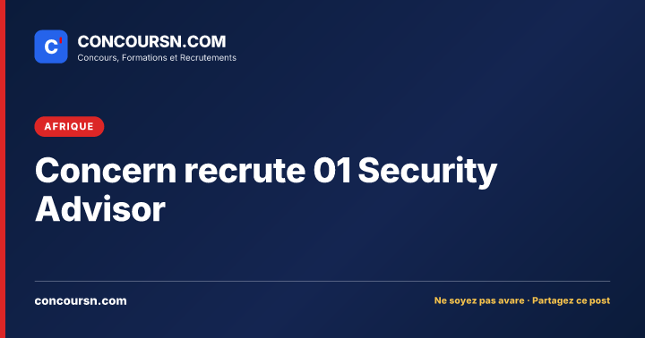 Illustration de l’article : Concern recrute 01 Security Advisor