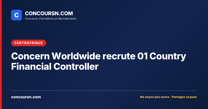 Illustration de l’article : Concern Worldwide recrute 01 Country Financial Controller