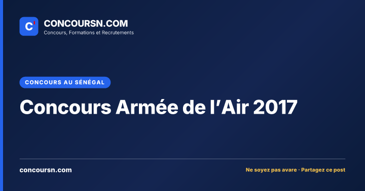 Illustration de l’article : Concours Armée de l’Air 2017