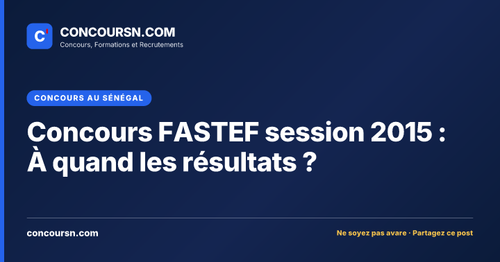 Illustration de l’article : Concours FASTEF session 2015 : À quand les résultats ?