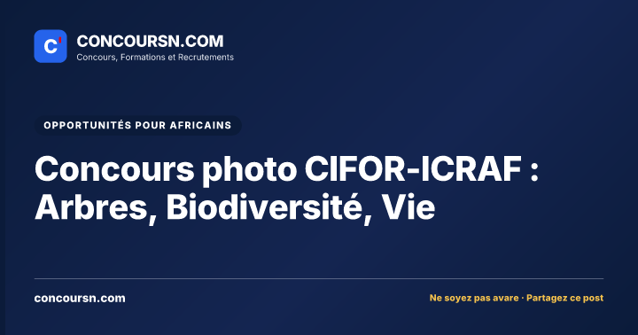 Illustration de l’article : Concours photo CIFOR-ICRAF : Arbres, Biodiversité, Vie