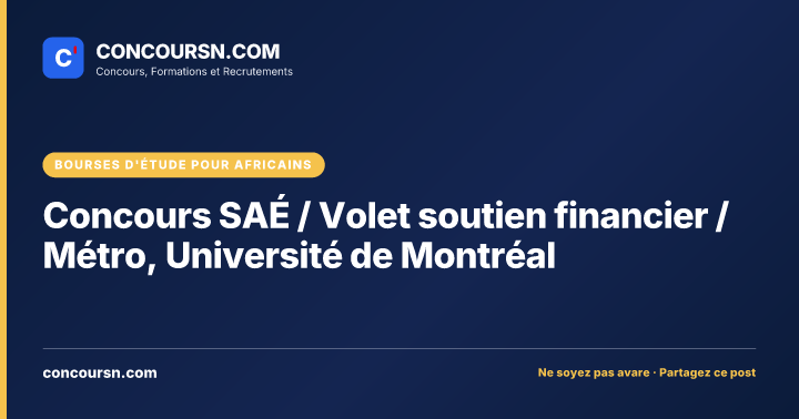 Illustration de l’article : Concours SAÉ / Volet soutien financier / Métro, Université de Montréal