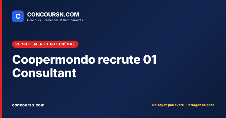 Illustration de l’article : Coopermondo recrute 01 Consultant