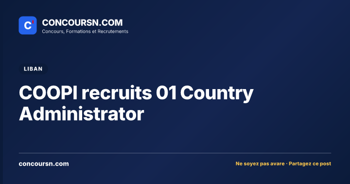 Illustration de l’article : COOPI recruits 01 Country Administrator