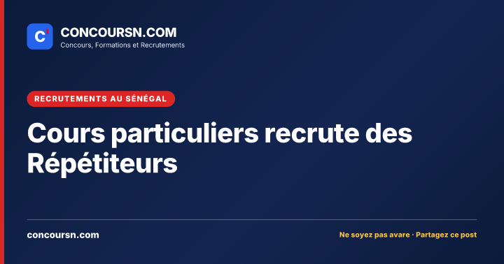Illustration de l’article : Cours particuliers recrute des Répétiteurs