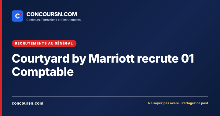 Illustration de l’article : Courtyard by Marriott recrute 01 Comptable
