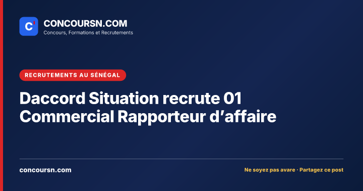 Illustration de l’article : Daccord Situation recrute 01 Commercial Rapporteur d’affaire