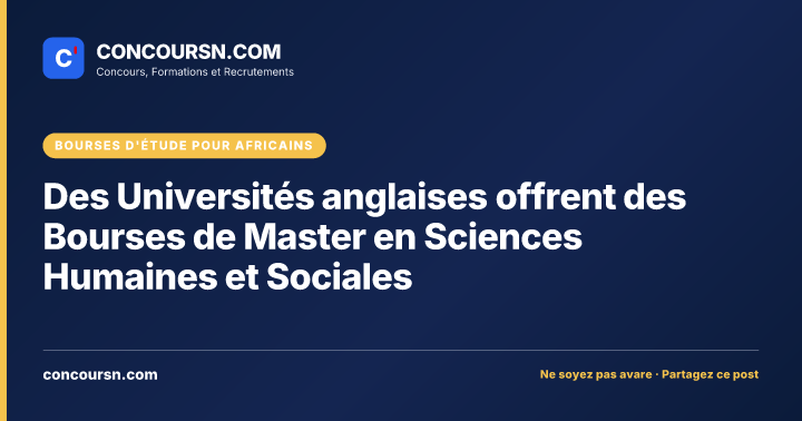 Illustration de l’article : Des Universités anglaises offrent des Bourses de Master en Sciences Humaines et Sociales