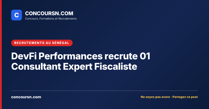 Illustration de l’article : DevFi Performances recrute 01 Consultant Expert Fiscaliste