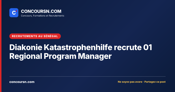Illustration de l’article : Diakonie Katastrophenhilfe recrute 01 Regional Program Manager