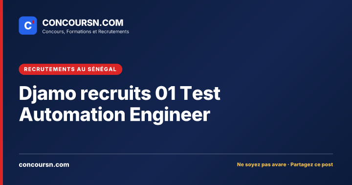 Illustration de l’article : Djamo recruits 01 Test Automation Engineer