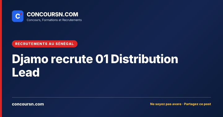 Illustration de l’article : Djamo recrute 01 Distribution Lead