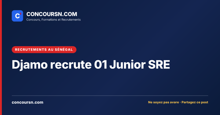 Illustration de l’article : Djamo recrute 01 Junior SRE