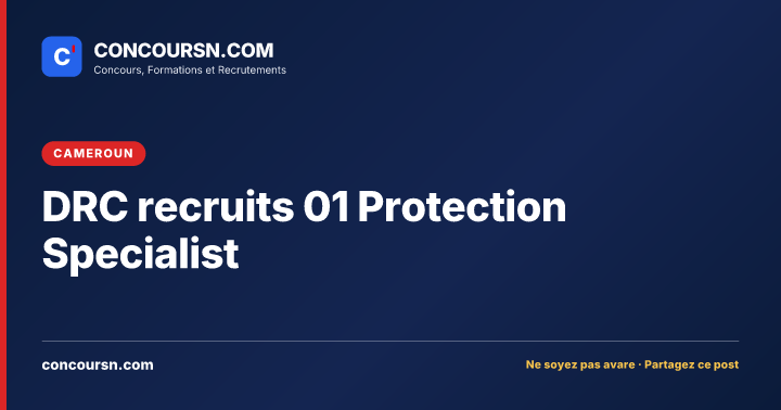Illustration de l’article : DRC recruits 01 Protection Specialist
