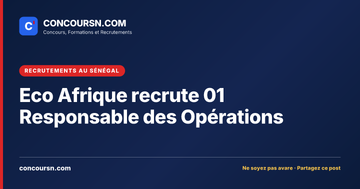 Illustration de l’article : Eco Afrique recrute 01 Responsable des Opérations