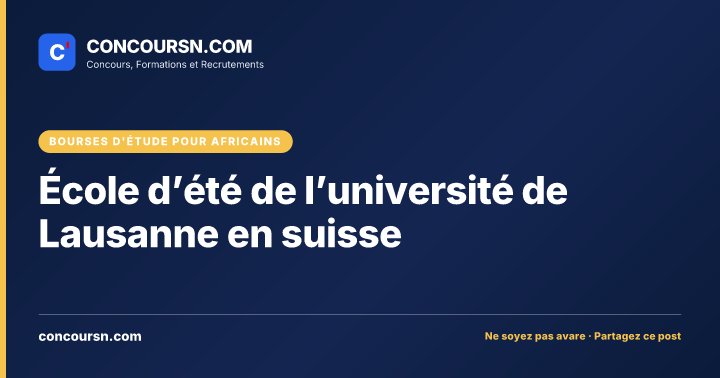 Illustration de l’article : École d’été de l’université de Lausanne en suisse