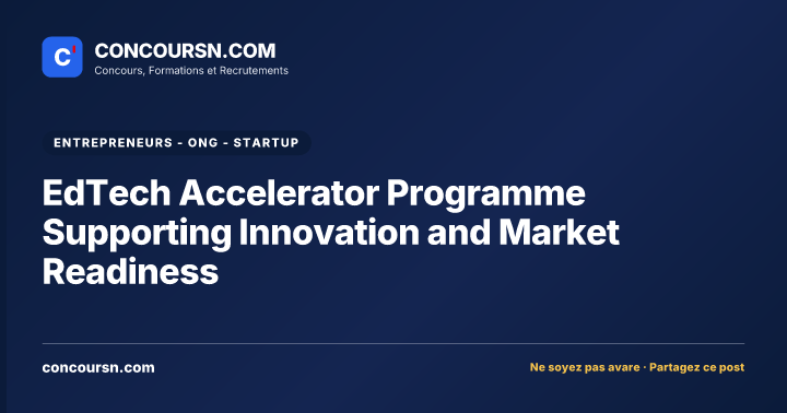Illustration de l’article : EdTech Accelerator Programme Supporting Innovation and Market Readiness