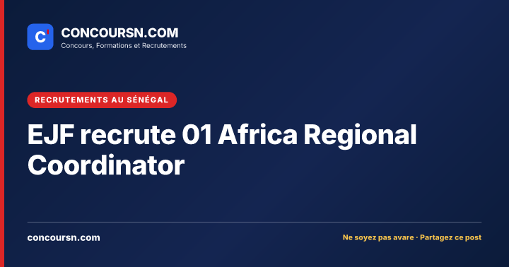 Illustration de l’article : EJF recrute 01 Africa Regional Coordinator