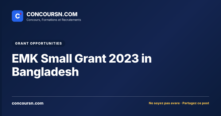 Illustration de l’article : EMK Small Grant 2023 in Bangladesh