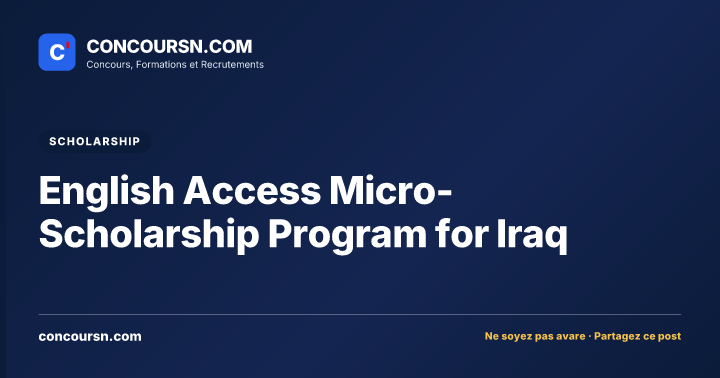 English Access Micro-Scholarship Program for Iraq