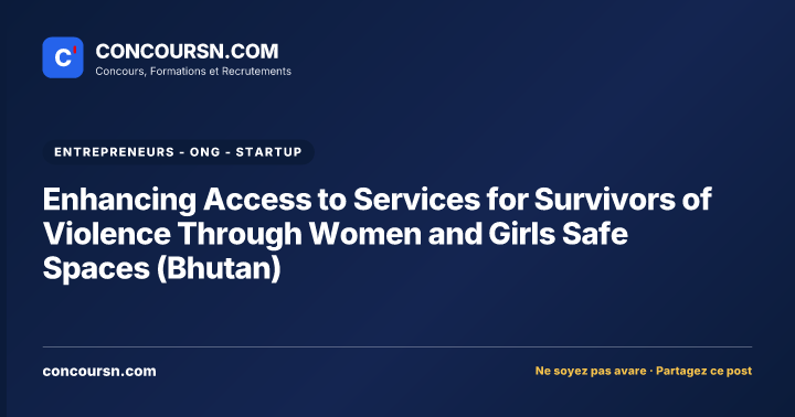Illustration de l’article : Enhancing Access to Services for Survivors of Violence Through Women and Girls Safe Spaces (Bhutan)