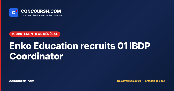 Illustration de l’article : Enko Education recruits 01 IBDP Coordinator