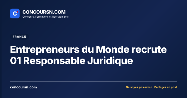 Illustration de l’article : Entrepreneurs du Monde recrute 01 Responsable Juridique