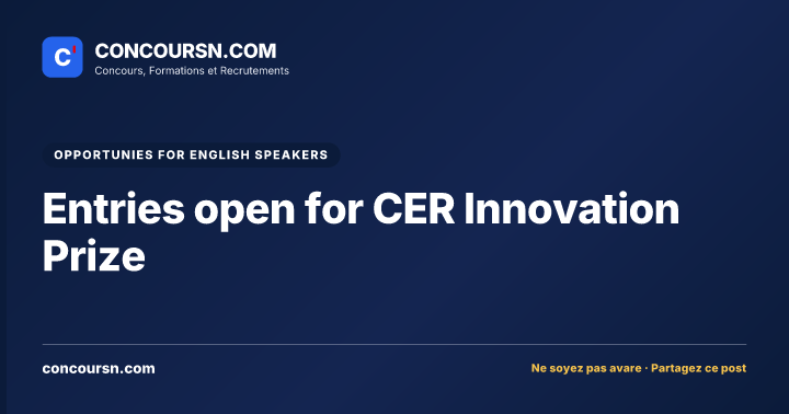 Illustration de l’article : Entries open for CER Innovation Prize