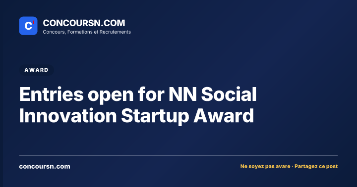 Illustration de l’article : Entries open for NN Social Innovation Startup Award