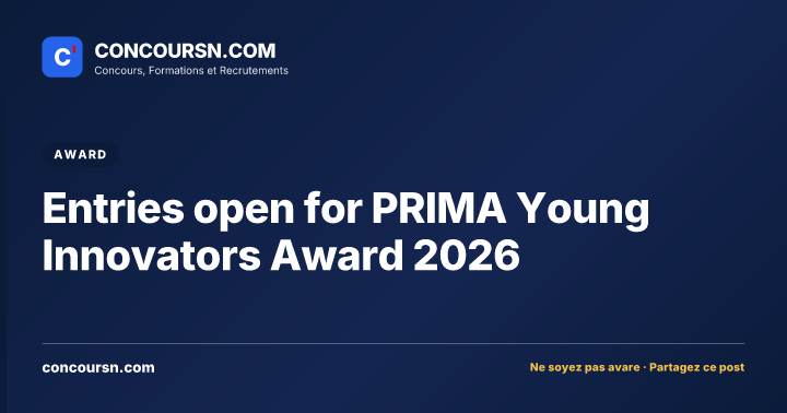 Illustration de l’article : Entries open for PRIMA Young Innovators Award 2026