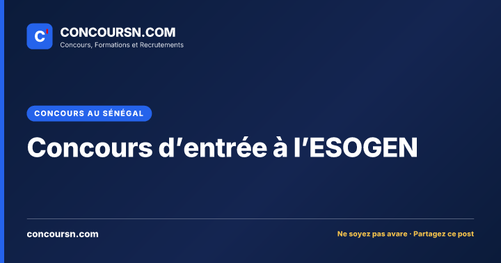 Illustration de l’article : Concours d’entrée à l’ESOGEN