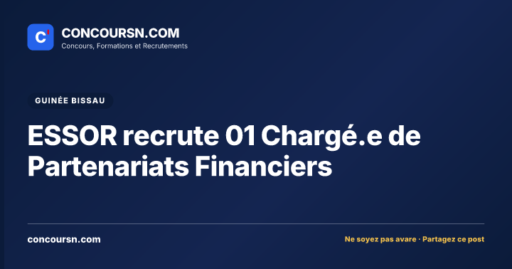 Illustration de l’article : ESSOR recrute 01 Chargé.e de Partenariats Financiers