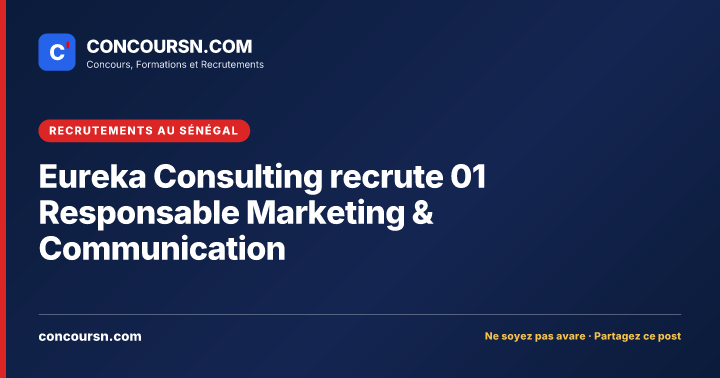 Illustration de l’article : Eureka Consulting recrute 01 Responsable Marketing & Communication