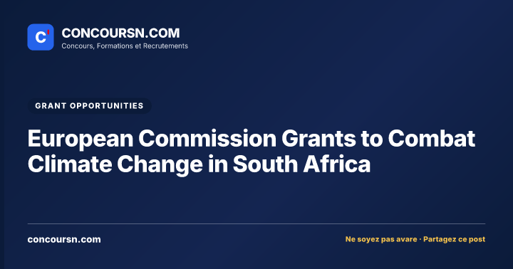 Illustration de l’article : European Commission Grants to Combat Climate Change in South Africa