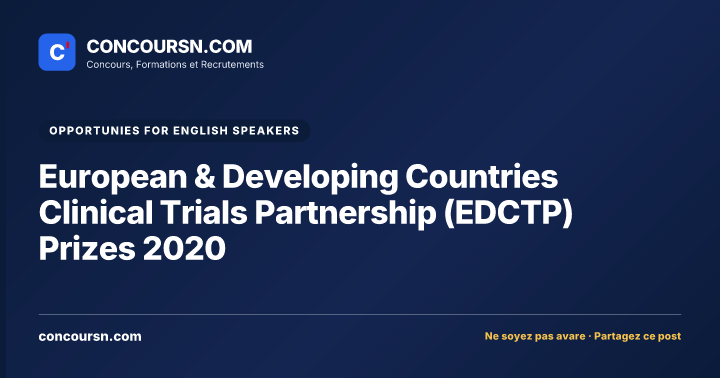 Illustration de l’article : European & Developing Countries Clinical Trials Partnership (EDCTP) Prizes 2020
