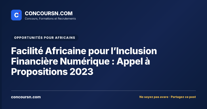 Illustration de l’article : Facilité Africaine pour l’Inclusion Financière Numérique : Appel à Propositions 2023