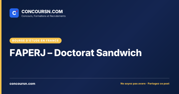 Illustration de l’article : FAPERJ – Doctorat Sandwich
