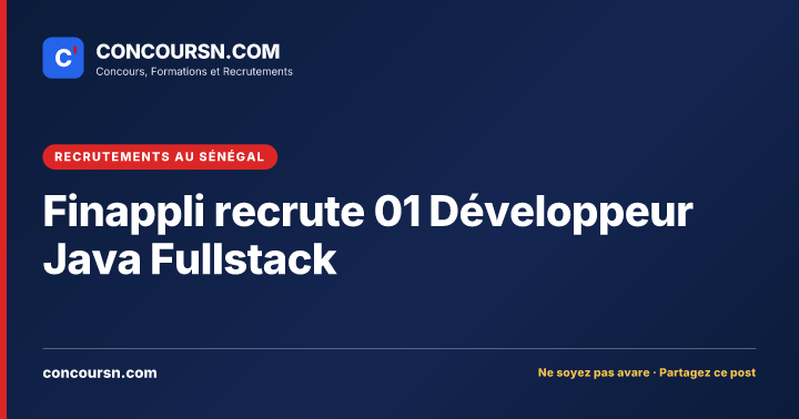 Illustration de l’article : Finappli recrute 01 Développeur Java Fullstack