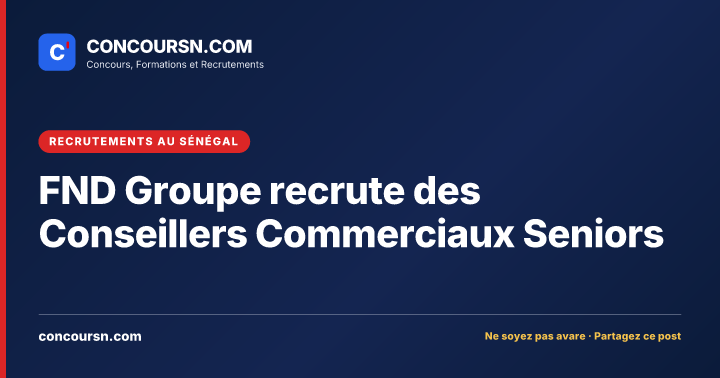 Illustration de l’article : FND Groupe recrute des Conseillers Commerciaux Seniors