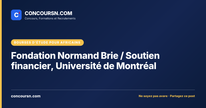 Illustration de l’article : Fondation Normand Brie / Soutien financier, Université de Montréal