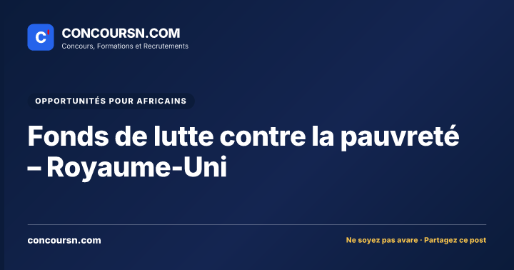 Illustration de l’article : Fonds de lutte contre la pauvreté – Royaume-Uni