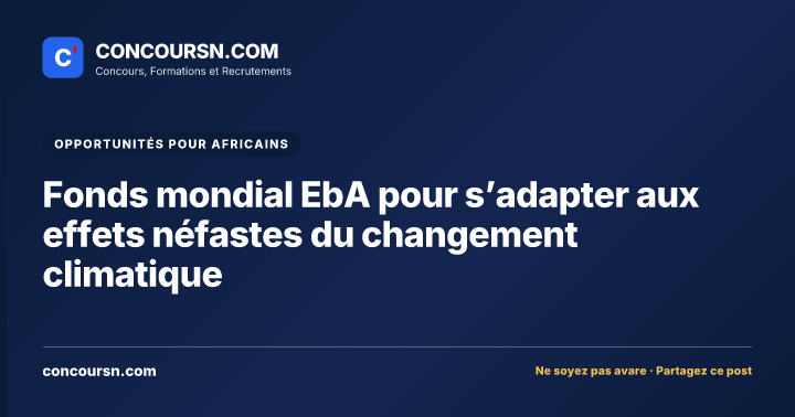 Illustration de l’article : Fonds mondial EbA pour s’adapter aux effets néfastes du changement climatique