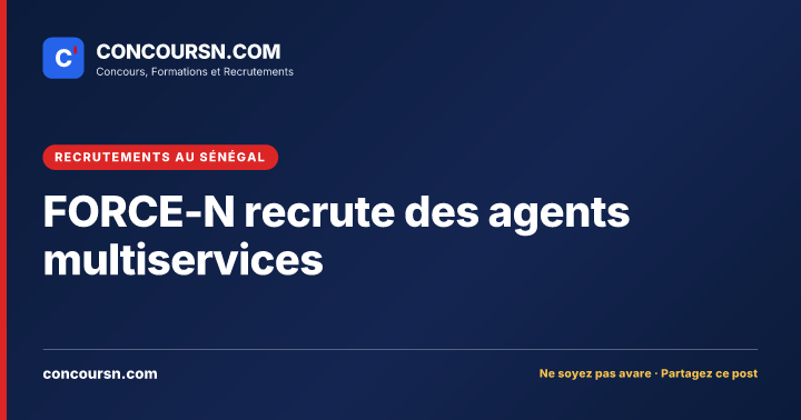 Illustration de l’article : FORCE-N recrute des agents multiservices