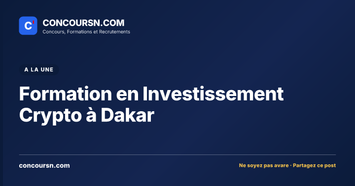 Illustration de l’article : Formation en Investissement Crypto à Dakar