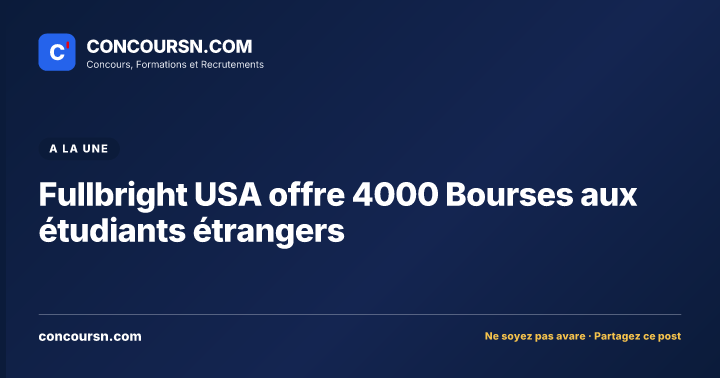 Illustration de l’article : Fullbright USA offre 4000 Bourses aux étudiants étrangers