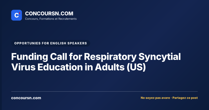 Illustration de l’article : Funding Call for Respiratory Syncytial Virus Education in Adults (US)