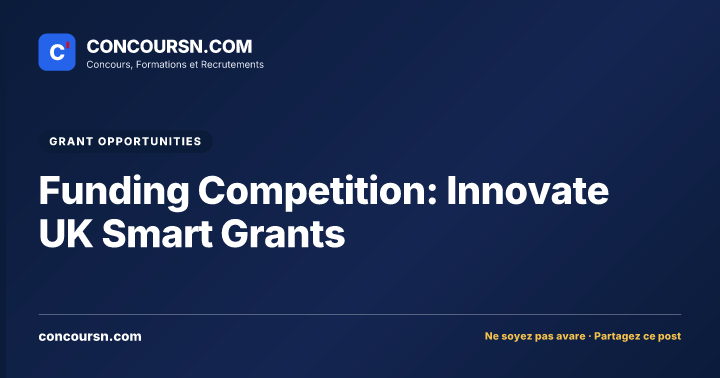 Illustration de l’article : Funding Competition: Innovate UK Smart Grants
