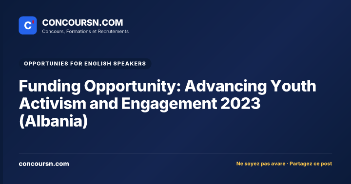 Illustration de l’article : Funding Opportunity: Advancing Youth Activism and Engagement 2023 (Albania)